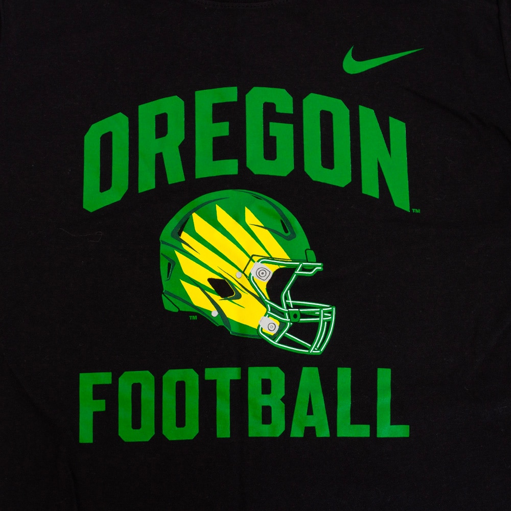 Arched Oregon, Nike, Black, Crew Neck, Cotton, Kids, Youth, Football, T-Shirt, 955875